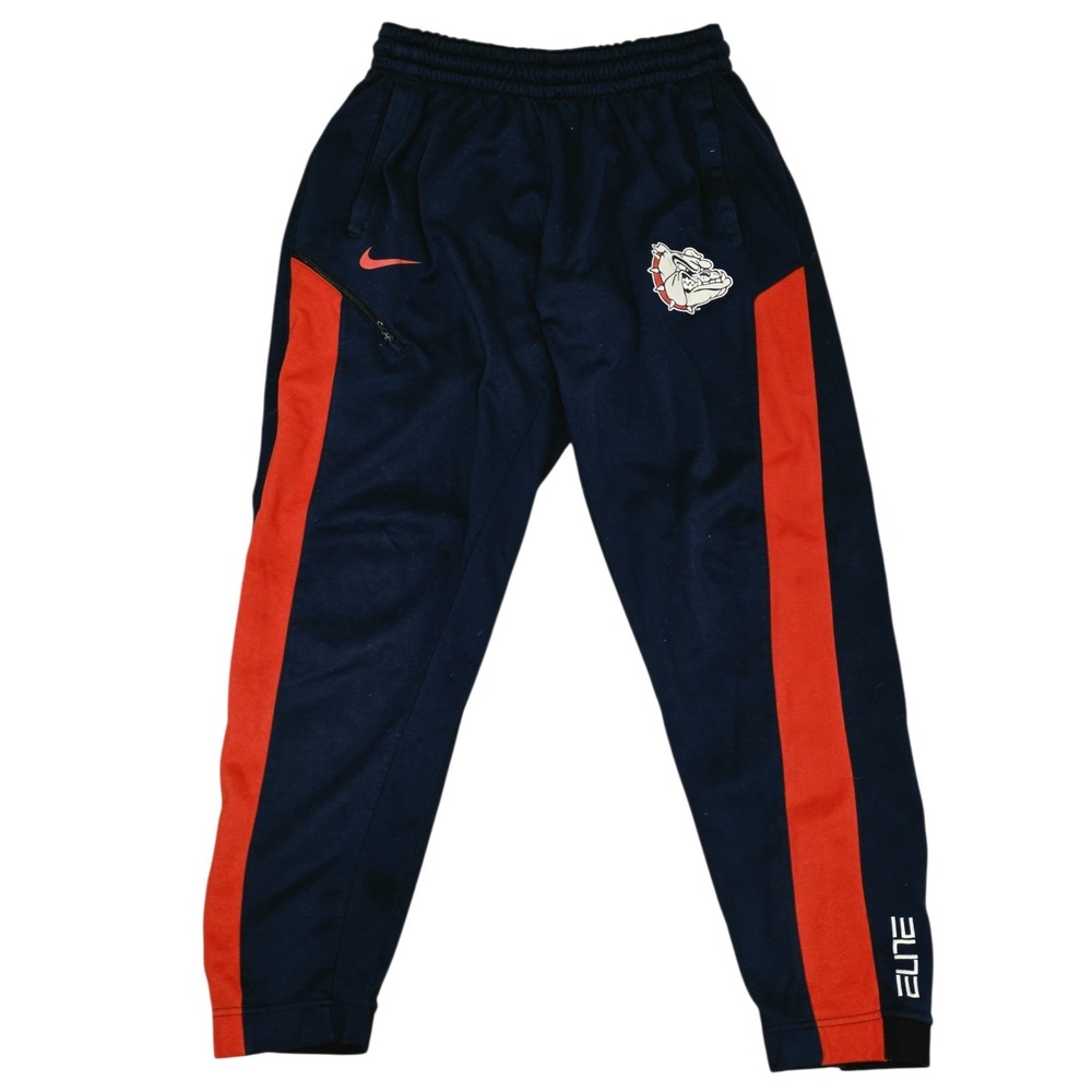 Gonzaga Bulldogs Nike Elite Dri-FIT Basketball Pants Men's Large Navy Red